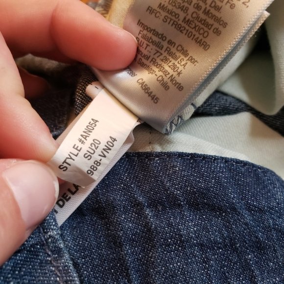 J. Crew high waist denim chambray paperbag pants 14 - Picture 4 of 6